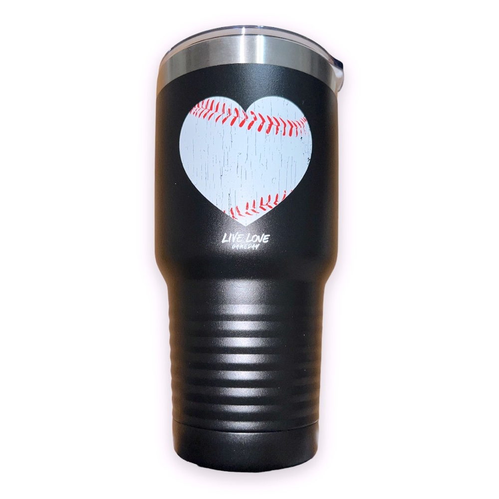 Big 32 oz Polar Camel Stainless Steel Baseball Travel Mug Hot / Cold Tumbler New